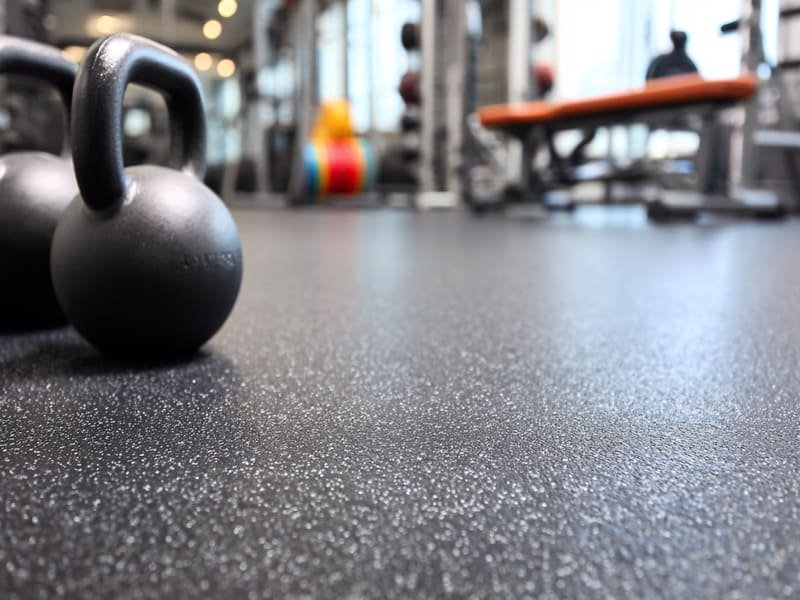 Gerecycled rubber vloerbedekking textuur